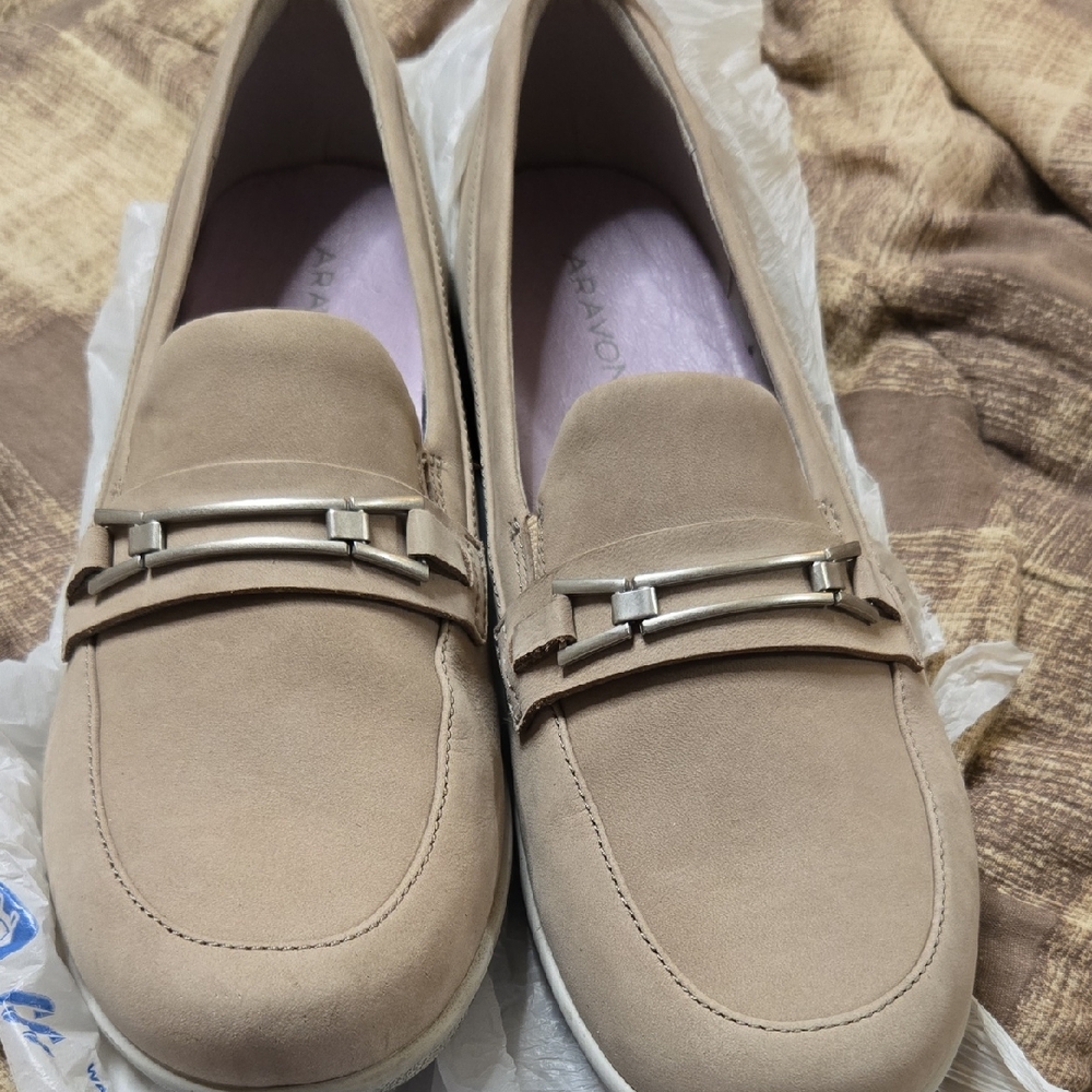 Aravon Womens JOSIE BIT LOAFER SIZE 9.5D (Wide)